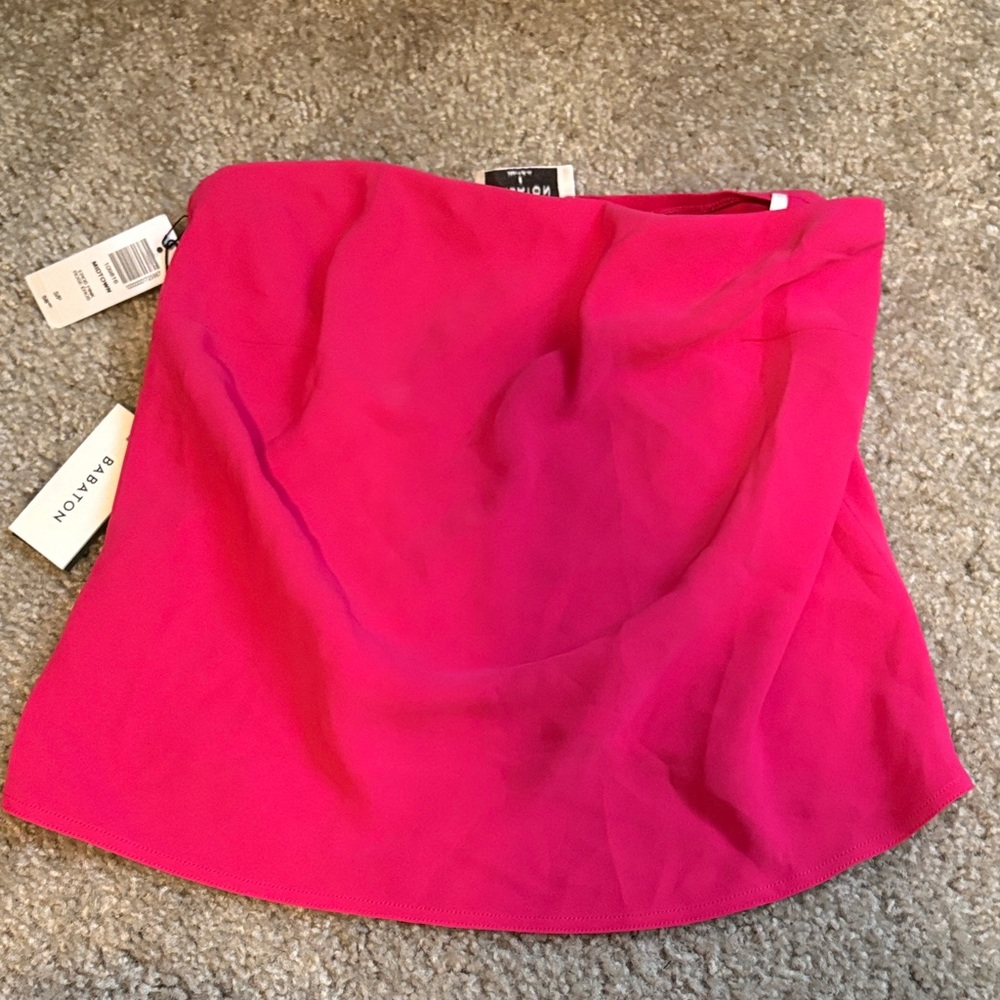 Aritzia Pink NWT Strapless Babaton Top